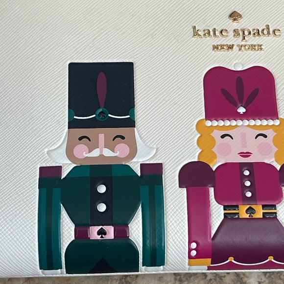 Kate Spade Novelty Oh What Fun Nutcracker Double Zip Wristlet - Picture 10 of 14